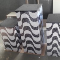 adesivo em cubos de madeira